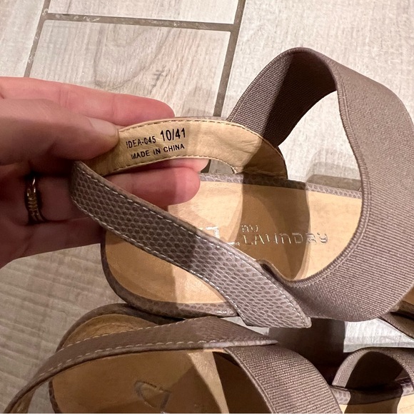 CL by‎ Laundry Taupe Strappy Heels - Picture 5 of 8